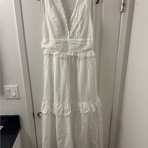Hello Molly White Lace Maxi Dress